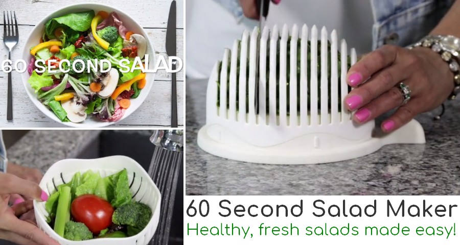 60 second salad maker Healthy fresh salads made easy 